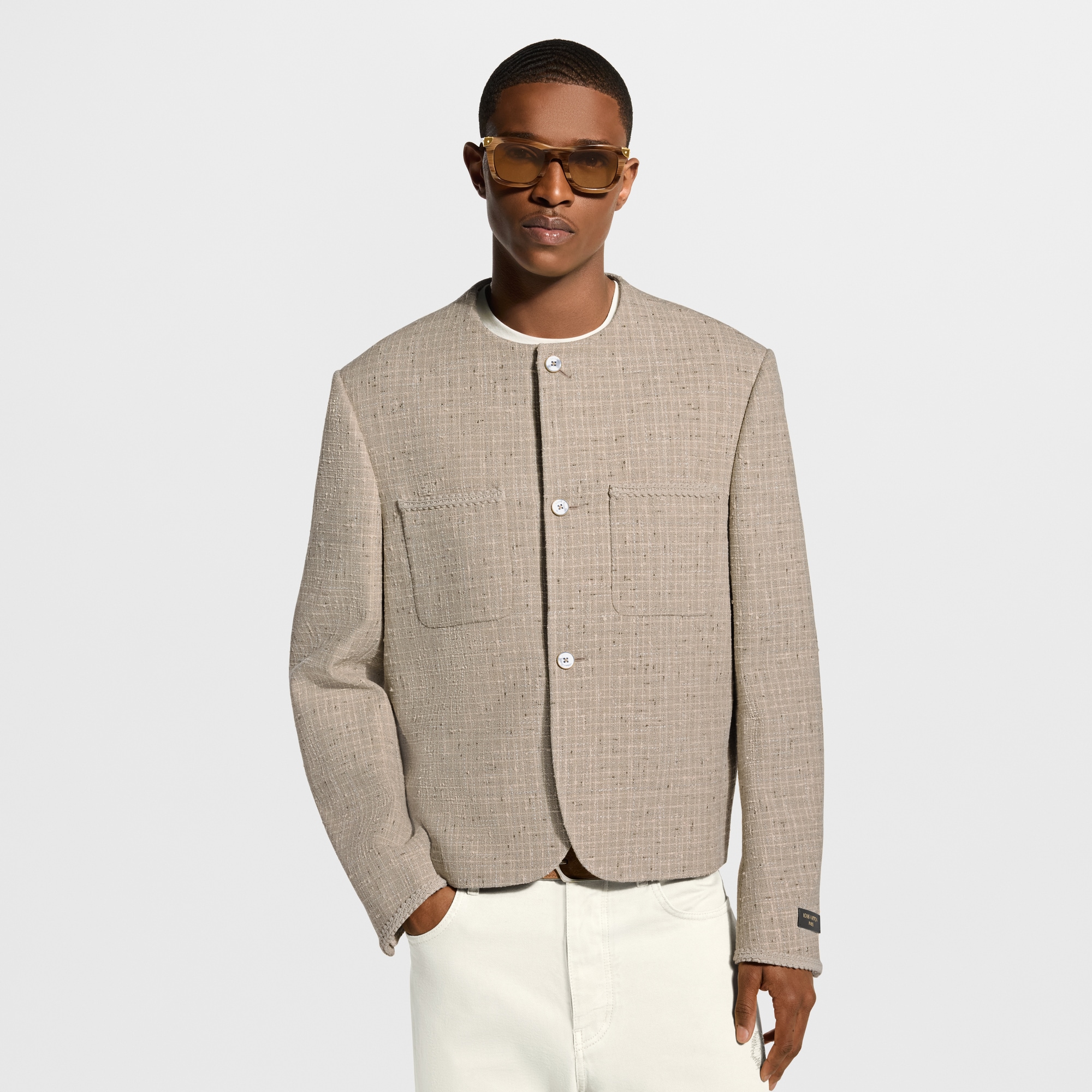 Chic Summery Collarless Jacket - Men - Ready-to-Wear | LOUIS VUITTON ®